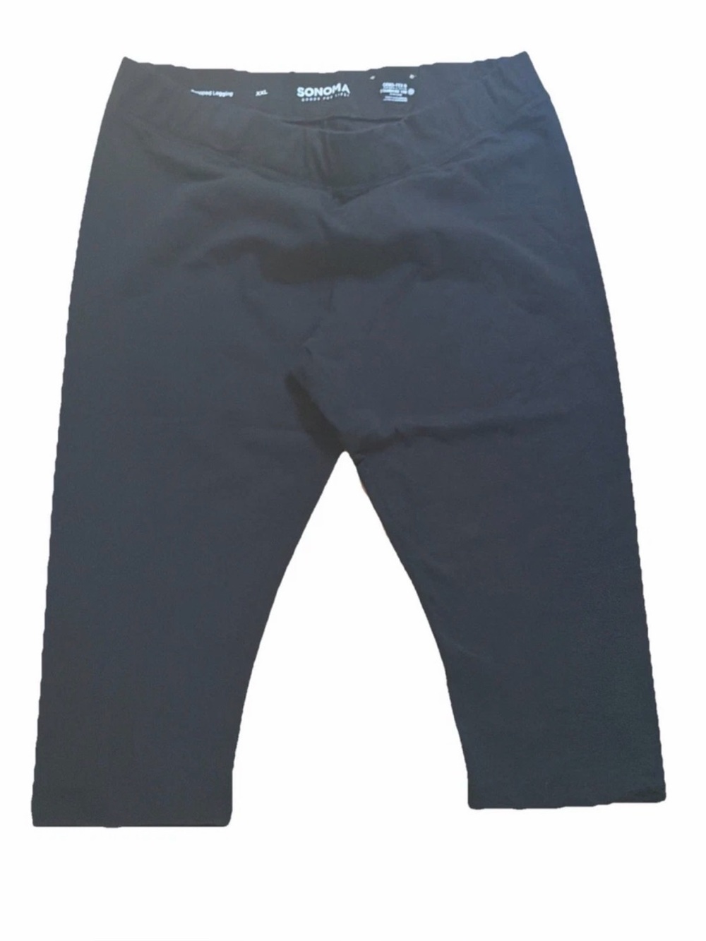 Sonoma Women’s Cropped Legging Pants Oeko- Tex Standard Black Size XXL
